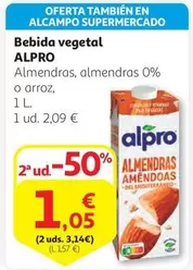 Oferta de Alpro - Bebida Vegetal por 1,05€ en Alcampo