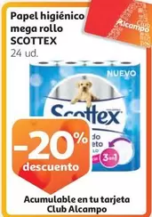 Oferta de Scottex - Papel Higiénico Mega Rollo en Alcampo