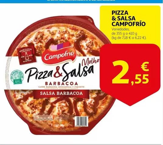 Oferta de Campofrío - Pizza & Salsa por 2,55€ en Alcampo