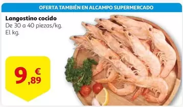 Oferta de Alcampo - Langostino Cocido por 9,89€ en Alcampo