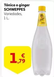 Oferta de Schweppes - Tónica O Ginger por 1,79€ en Alcampo