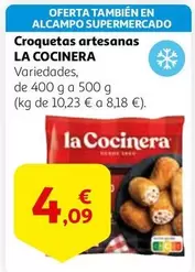 Oferta de La Cocinera - Croquetas Artesanas por 4,09€ en Alcampo