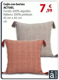 Oferta de Actuel - Cojin Con Borlas por 7,99€ en Alcampo