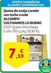 Oferta de Alcampo - Queso De Oveja Curado Con Leche Cruda por 7,59€ en Alcampo