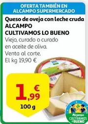Oferta de Alcampo - Queso De Oveja Con Leche Cruda por 1,99€ en Alcampo