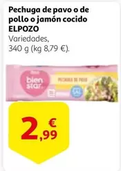 Oferta de Elpozo - Pechuga De Pavo O De Pollo O Jamón Cocido por 2,99€ en Alcampo