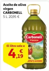 Oferta de Carbonell - Aceite De Oliva Virgen por 4,19€ en Alcampo