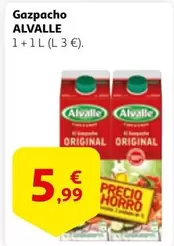 Oferta de Alvalle - Gazpacho por 5,99€ en Alcampo