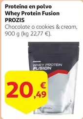 Oferta de Prozis - Proteína En Polvo Whey Protein Fusion por 20,49€ en Alcampo