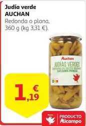 Oferta de Auchan - Judia Verde por 1,19€ en Alcampo