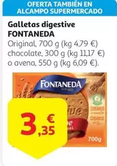 Oferta de Fontaneda - Galletas Digestive por 3,35€ en Alcampo