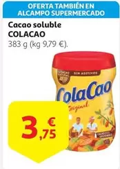 Oferta de Cola Cao - Cacao Soluble por 3,75€ en Alcampo