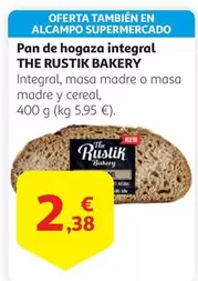 Oferta de The rustik bakery - Pan De Hogaza Integral por 2,38€ en Alcampo