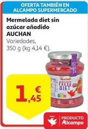 Oferta de Auchan - Mermelada Diet Sin Azucar Anadido por 1,45€ en Alcampo