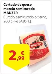 Oferta de Manzer - Cortado De Queso Mezcla Semicurado por 2,99€ en Alcampo