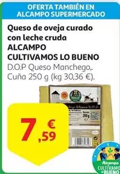 Oferta de Alcampo - Queso De Oveja Curado Con Leche Cruda por 7,59€ en Alcampo