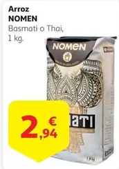 Oferta de Nomen - Arroz por 2,94€ en Alcampo