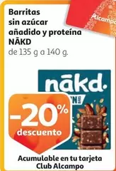 Oferta de Alcampo - Barritas Sin Azúcar Añadido Y Proteína en Alcampo