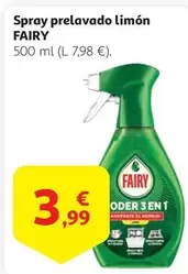 Oferta de Fairy - Spray Prelavado Limón por 3,99€ en Alcampo