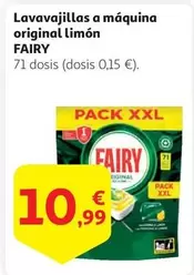 Oferta de Fairy - Lavavajillas A Maquina Original Limon por 10,99€ en Alcampo