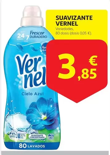 Oferta de Vernel - Suavizante por 3,85€ en Alcampo
