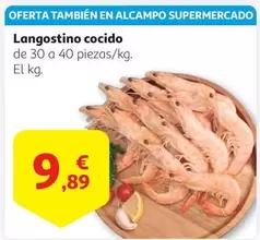 Oferta de Alcampo - Langostino Cocido por 9,89€ en Alcampo