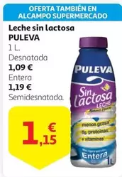 Oferta de Puleva - Leche Sin Lactosa por 1,15€ en Alcampo