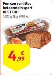 Oferta de Diet - Pan Con Semillas Ketoprotein Sport por 4,99€ en Alcampo