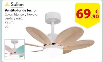 Oferta de Sulion - Ventilador De Techo por 69,9€ en Alcampo