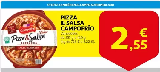 Oferta de Campofrío - Pizza & Salsa por 2,55€ en Alcampo