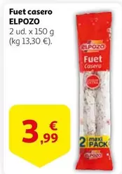 Oferta de Elpozo - Fuet Casero por 3,99€ en Alcampo