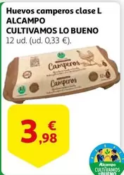 Oferta de Camperos - Huevos  clase L por 3,98€ en Alcampo