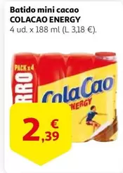 Oferta de Cola Cao - Batido Mini Cacao por 2,39€ en Alcampo