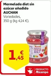 Oferta de Auchan - Mermelada Diet Sin Azúcar Añadido por 1,45€ en Alcampo