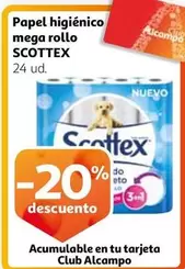 Oferta de Scottex - Papel Higienico Mega Rollo en Alcampo