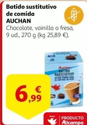 Oferta de Auchan - Batido Sustitutivo De Comida por 6,99€ en Alcampo