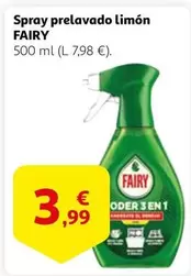 Oferta de Fairy - Spray Prelavado Limon por 3,99€ en Alcampo