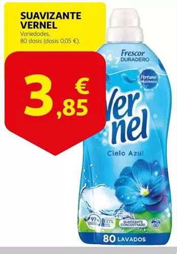 Oferta de Vernel - Suavizante por 3,85€ en Alcampo