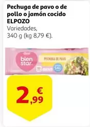 Oferta de Elpozo - Pechuga De Pavo O De Pollo O Jamón Cocido por 2,99€ en Alcampo