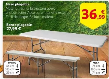 Oferta de Mesa Plegable por 36,99€ en Alcampo