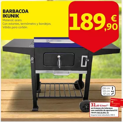 Oferta de Total - Barbacoa por 189,9€ en Alcampo