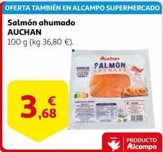 Oferta de Auchan - Salmón Ahumado por 3,68€ en Alcampo