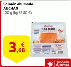 Oferta de Auchan - Salmón Ahumado por 3,68€ en Alcampo