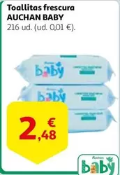 Oferta de Auchan - Toallitas Frescura por 2,48€ en Alcampo