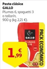 Oferta de Gallo - Pasta Clasica por 1,99€ en Alcampo