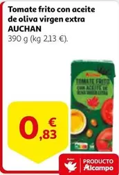 Oferta de Auchan - Tomate Frito Con Aceite De Oliva Virgen Extra por 0,83€ en Alcampo