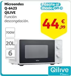 Oferta de Qilive - Microondas Q-6423 por 44,99€ en Alcampo