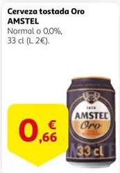 Oferta de Amstel - Cerveza Tostada Oro por 0,66€ en Alcampo