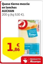 Oferta de Auchan - Queso Tierno Mezcla En Lonchas por 1,86€ en Alcampo