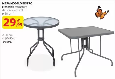 Oferta de Mesa Modelo Bistro por 29,99€ en Alcampo